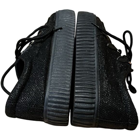 Staka black platform ladies sneaker size 40 lace up zoom in for signs of wear - Picture 2 of 12